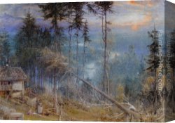 Goodwin Canvas Paintings - Thun by Albert Goodwin