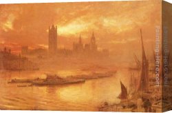 Goodwin Canvas Paintings - Wesminster by Albert Goodwin
