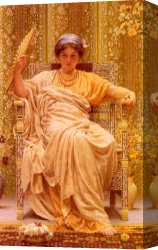 Reverie Canvas Paintings - A Reverie by Albert Joseph Moore