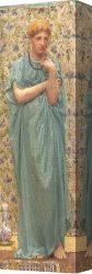 Marigolds Canvas Paintings - Marigolds by Albert Joseph Moore