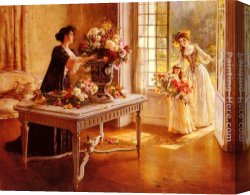 Secret Garden I Canvas Paintings - Fresh From The Garden by Albert Lynch