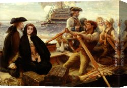Boats Canvas Paintings - The Jolly Boat by Albert Lynch