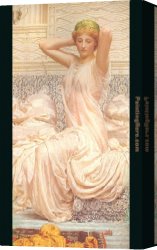 Study of a Punt Moored at Twickenham Canvas Paintings - silver by Albert Moore