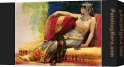 Alexandre-gabriel Canvas Paintings - Cleopatra by Alexandre Cabanel