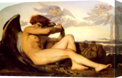Alexandre-gabriel Canvas Paintings - Fallen Angel by Alexandre Cabanel
