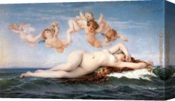 Alexandre-gabriel Canvas Paintings - The Birth of Venus by Alexandre Cabanel