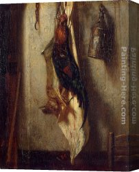 Alexandre-gabriel Canvas Paintings - Still life by Alexandre-Gabriel Decamps