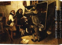 Alexandre-gabriel Canvas Paintings - The Experts by Alexandre-Gabriel Decamps