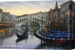 A Holiday Gathering Canvas Paintings - Venetian Holiday by Alexei Butirskiy