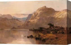 North Canvas Paintings - Crafnat, North Wales by Alfred de Breanski