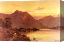 Alfred De Breanski Canvas Paintings - From the Bramber Pass by Alfred de Breanski