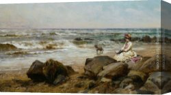 Thoughts of Springtime Canvas Paintings - Far Away Thoughts by Alfred Glendening