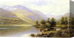 North Canvas Paintings - Near Capel Curig, North Wales by Alfred Glendening