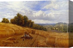 A Harvest Festival Canvas Paintings - Resting From The Harvest by Alfred Glendening