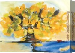Floral Canvas Paintings - Floral Pizzazz I by Alfred Gockel