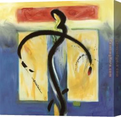 Music of The Soul II Canvas Paintings - Moved By The Music VII by Alfred Gockel