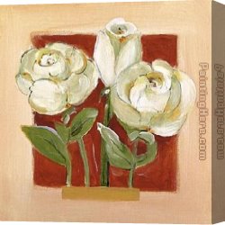 Floral Canvas Paintings - Sandstone Florals IV by Alfred Gockel