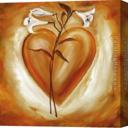 Which One Do You Love Best Canvas Paintings - Shades of Love - Orange by Alfred Gockel