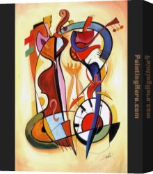 Wild Poppies Near Argenteuil Canvas Paintings - Wild Party I by Alfred Gockel