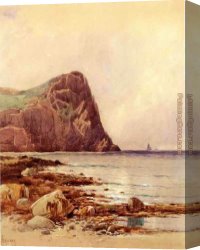 Rocky Canvas Paintings - Rocky Coast by Alfred Thompson Bricher