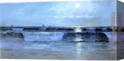 Seascape Canvas Paintings - Seascape by Alfred Thompson Bricher