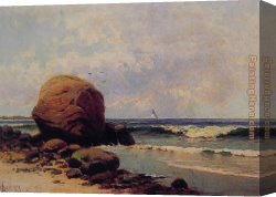 Seascape Canvas Paintings - Seascape by Alfred Thompson Bricher