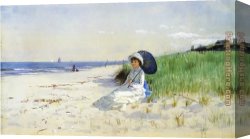 Reverie Canvas Paintings - Summer Reverie by Alfred Thompson Bricher