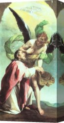 The Vision of The Rabenstein Canvas Paintings - The Vision of Saint John by Alonso Cano