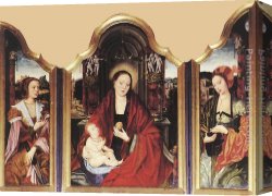 Pear Canvas Paintings - Virgin with the Pear by Ambrosius Benson