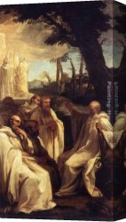 The Vision of The Rabenstein Canvas Paintings - The Vision of St Romuald by Andrea Sacchi