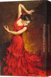 Thoughts Before The Dance Canvas Paintings - Dance by Andrew Atroshenko