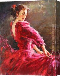 Thoughts Before The Dance Canvas Paintings - dance of seduction by Andrew Atroshenko