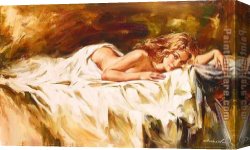 Thoughts Before The Dance Canvas Paintings - Intimate Thoughts by Andrew Atroshenko