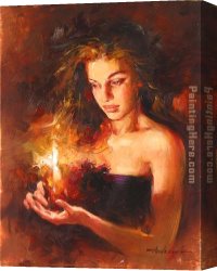 The Light of Peace Canvas Paintings - Shimmering Light by Andrew Atroshenko