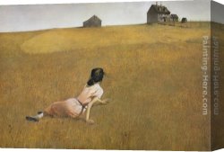 Andrew Canvas Paintings - Christina's World by Andrew Wyeth