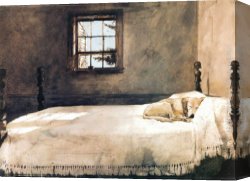 The Bedroom at Arles Canvas Paintings - Master Bedroom by Andrew Wyeth