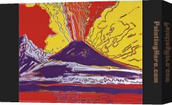 Mount Etna From Taormina Canvas Paintings - Mount Vesuvius by Andy Warhol
