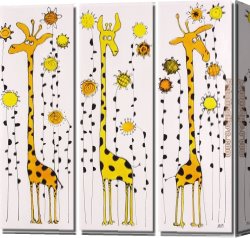 Animal Canvas Paintings - 7210 by Animal