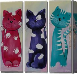 Animal Canvas Paintings - 7215 by Animal