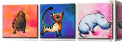 Animal Canvas Paintings - 7240 by Animal