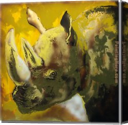 Animal Canvas Paintings - 8102 by Animal