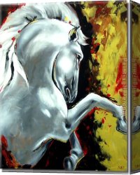 Animal Canvas Paintings - 8104 by Animal