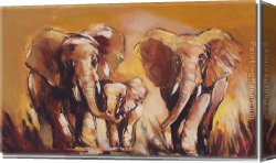 Animal Canvas Paintings - 8137 by Animal