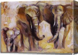Animal Canvas Paintings - 8150 by Animal