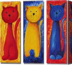Animal Canvas Paintings - 8185 by Animal