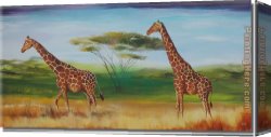 Animal Canvas Paintings - 8218 by Animal