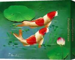 Animal Canvas Paintings - Underwater World 48 by Animal
