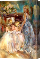 Hard Times Canvas Paintings - A Time to Remember by Anna Razumovskaya