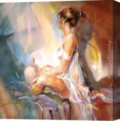 Anna Canvas Paintings - Melody Reflection by Anna Razumovskaya