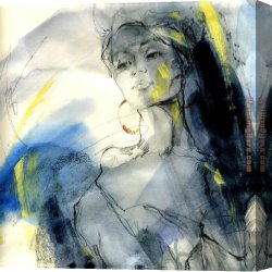 Sense Canvas Paintings - Sense of a Woman 10 by Anna Razumovskaya